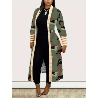 Casual Printed Long Sleeve Cardigan Jacket 24