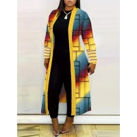 Casual Printed Long Sleeve Cardigan Jacket 24