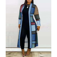 Casual Printed Long Sleeve Cardigan Jacket 24