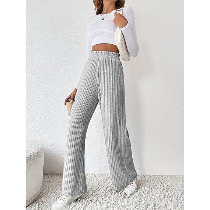 Women's casual loose knitted trousers 5