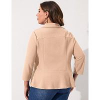 Women's Plus Size Blazers Cardigan Jackets 9