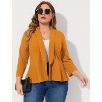 Women's Plus Size Blazers Cardigan Jackets 9