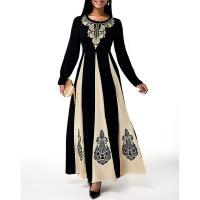 Women's round neck long sleeve dress 30