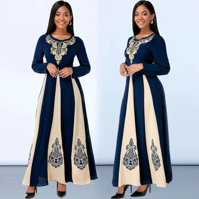 Women's round neck long sleeve dress 30